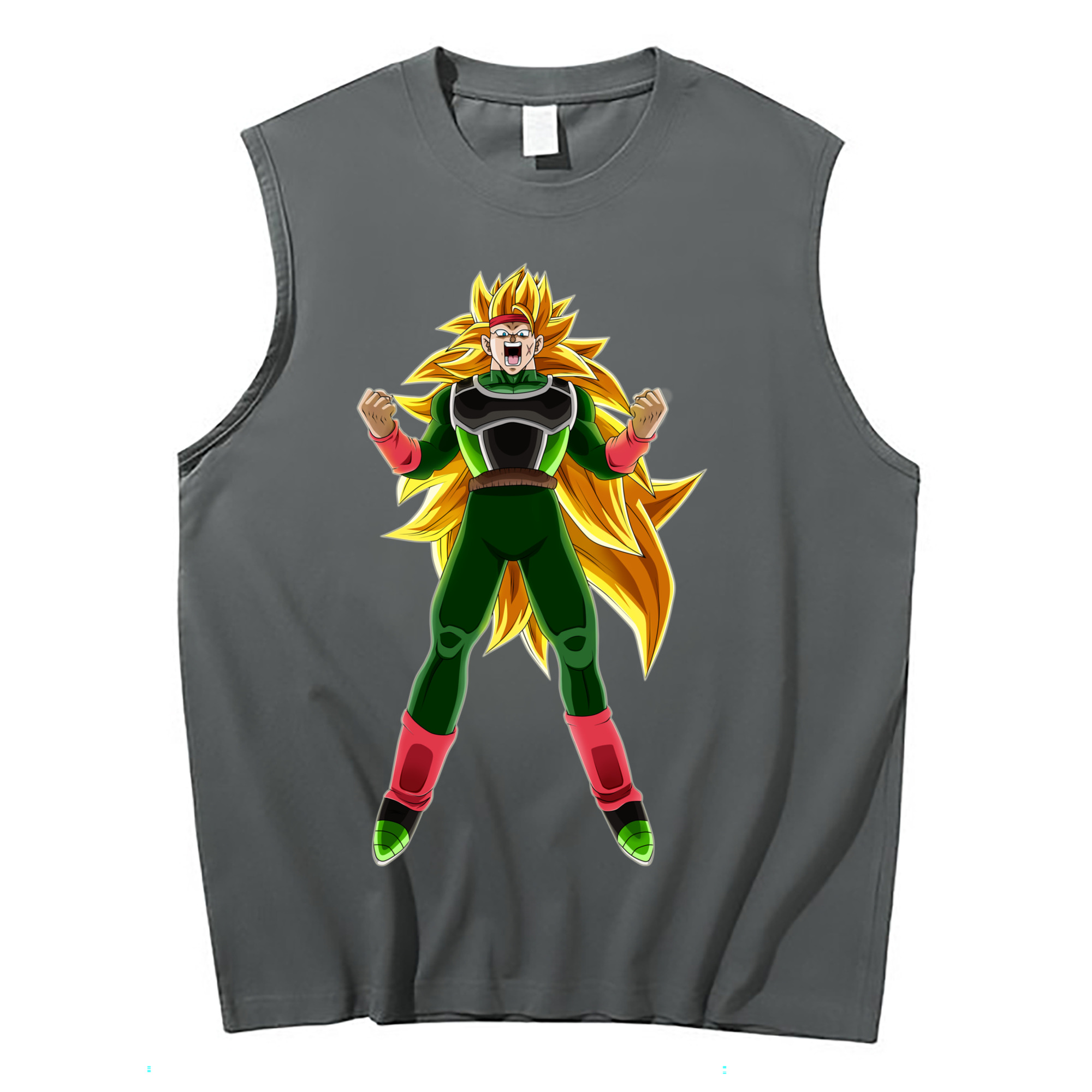 （画像用） ドラゴンボール ブロリー DRAGON BALL Broli コットン100％タンクトップ（フロントプリント）